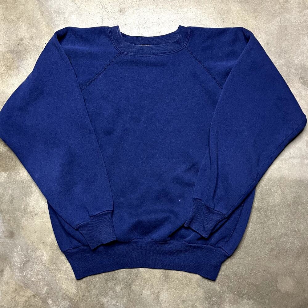 Action Sports Sweater Vintage Women's M Blue 80's (Made In Usa)